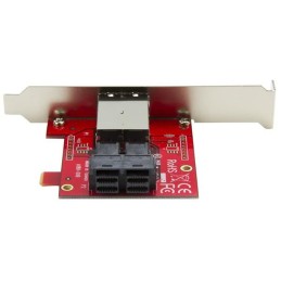 StarTech.com Adaptador Mini-SAS - Adaptador Doble SFF8643 a SFF8644 - con Brackets de Perfil Completo y Bajo - 12Gbps