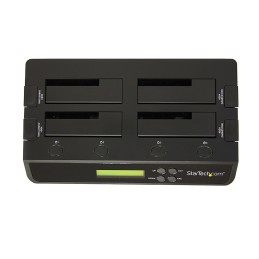 StarTech.com Duplicateur et Effaceur de Disques Durs à 4 baies, Cloneur Copieur Autonome de HDD SSD 1 3 SATA, Station d'Accueil