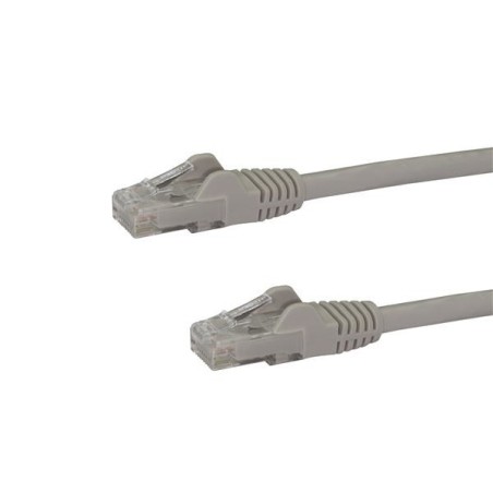 StarTech.com Câble réseau Cat6 Gigabit UTP sans crochet de 10m - Cordon Ethernet RJ45 anti-accroc - M M - Gris