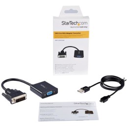 StarTech.com Câble adaptateur actif DVI vers VGA - Convertisseur DVI-D vers HD15 - M F - 1080p