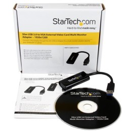 StarTech.com Adaptateur Vidéo Carte Graphique Externe Mince Multi Montieur USB 3.0 vers VGA - 1920 x 1200   1080p