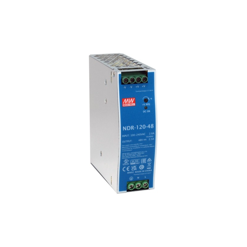 LevelOne POW-4842 unidad de fuente de alimentación 120 W Azul, Plata