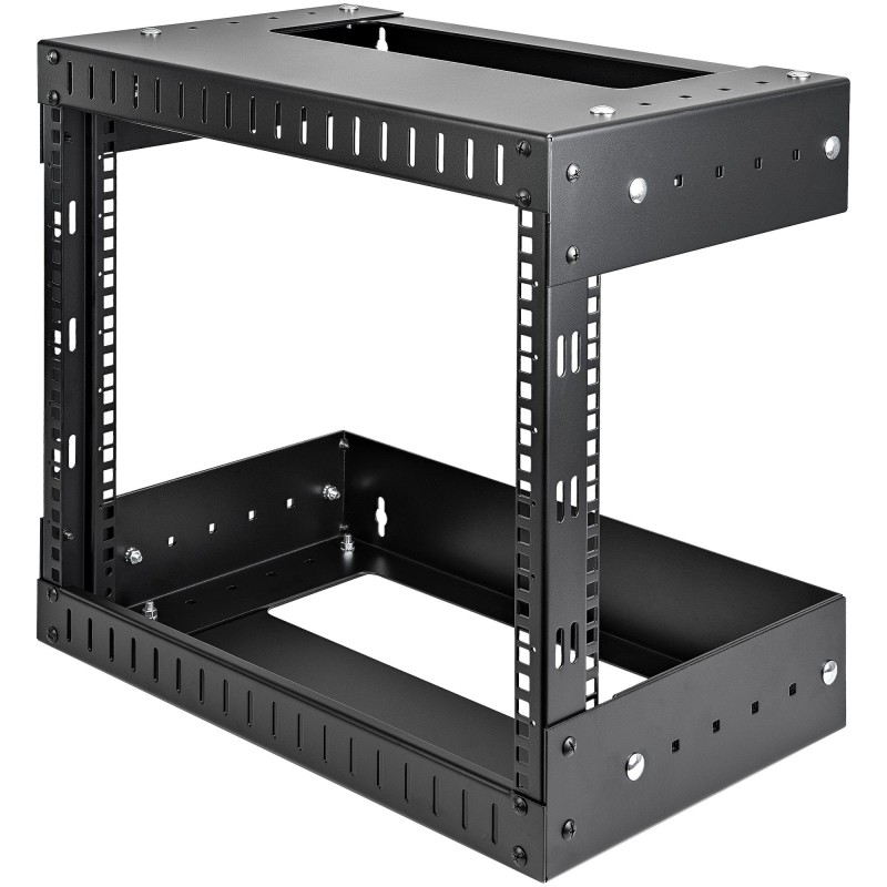 StarTech.com Rack de Servidores Abierto de 8U de Pared - de 19 Pulgadas - de 2 Columnas - de Profundidad Ajustable - para