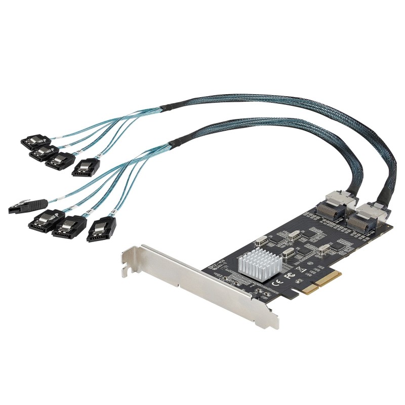 StarTech.com SATA PCIe Controller 8 Port - 6 Gbit s PCI Express SATA Adapter - SATA PCIe Schnittstellenkarte - PCI-e x4 Gen 2