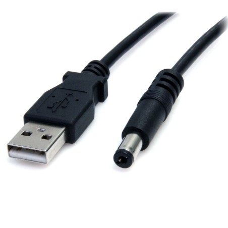 StarTech.com Câble d'Alimentation USB vers 5,5 mm - Barillet Type M - 2m