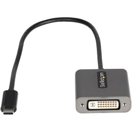 StarTech.com Adaptateur USB C vers DVI - Adaptateur Dongle USB-C vers DVI-D 1920x1200p - USB Type C vers Écrans Affichages DVI