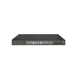 LevelOne GES-2128P switch di rete Gestito L2 Gigabit Ethernet (10 100 1000) Supporto Power over Ethernet (PoE) Nero