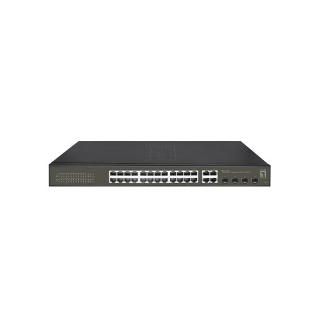 LevelOne GES-2128P switch di rete Gestito L2 Gigabit Ethernet (10 100 1000) Supporto Power over Ethernet (PoE) Nero