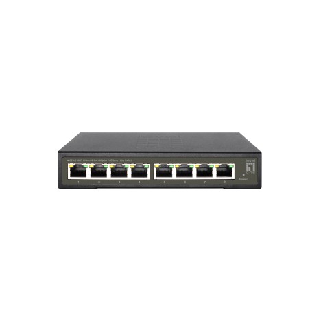 LevelOne GES-2108P network switch Managed L2 Gigabit Ethernet (10 100 1000) Power over Ethernet (PoE) Black