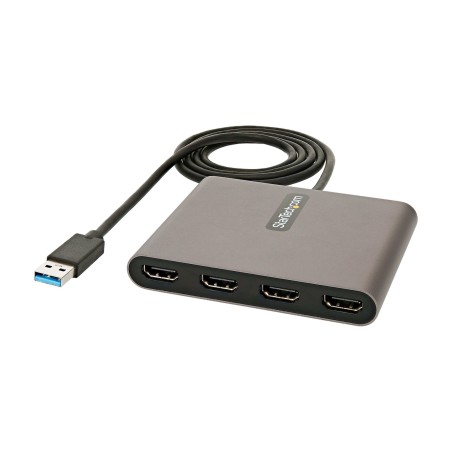 StarTech.com Adaptateur USB 3.0 vers 4x HDMI - Carte Vidéo & Graphique Externe - Convertisseur USB Type-A vers Quadruple Écran