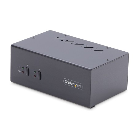 StarTech.com Switch KVM 2 Ports pour Deux Moniteurs, 4K60Hz, 2 Ports USB 5Gbps, 2 Ports USB 2.0 HID - Commutateur KVM