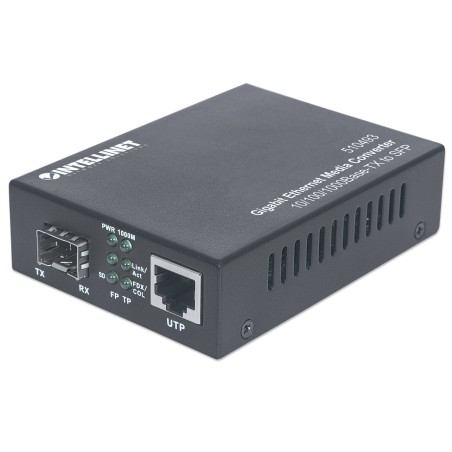 Intellinet 510493 convertisseur de support réseau 1000 Mbit s Noir