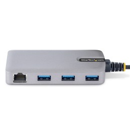 StarTech.com 3 Port USB C Hub mit Ethernet - 3x USB-A 3.0 5Gbit s Anschlüsse - Gigabit Ethernet RJ45 - USB C auf USB Verteiler