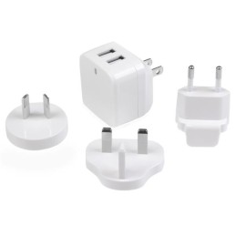 StarTech.com 2 Port USB Ladegerät   Netzteil - 2-fach Reiseladegerät 17 Watt   3.4 Amp - Weiß