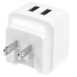 StarTech.com 2 Port USB Ladegerät   Netzteil - 2-fach Reiseladegerät 17 Watt   3.4 Amp - Weiß
