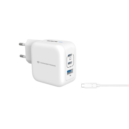 Conceptronic ALTHEA17W chargeur d'appareils mobiles Universel Blanc Secteur Charge rapide Intérieure