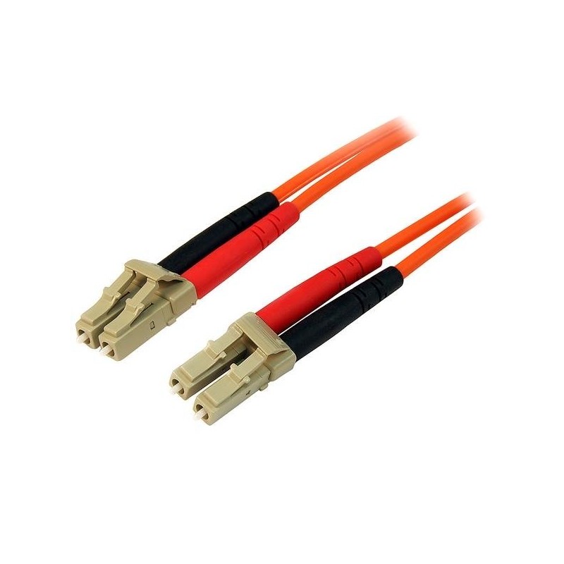 StarTech.com 50FIBLCLC5 InfiniBand fibre optic cable 196.9" (5 m) LC Orange