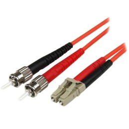 StarTech.com Multimode LC auf ST Glasfaserkabel 5m - LWL   Glasfaser 50 125µ Duplex Patchkabel