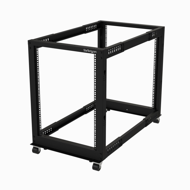 StarTech.com 4POSTRACK15U rack cabinet 15U Freestanding rack Black