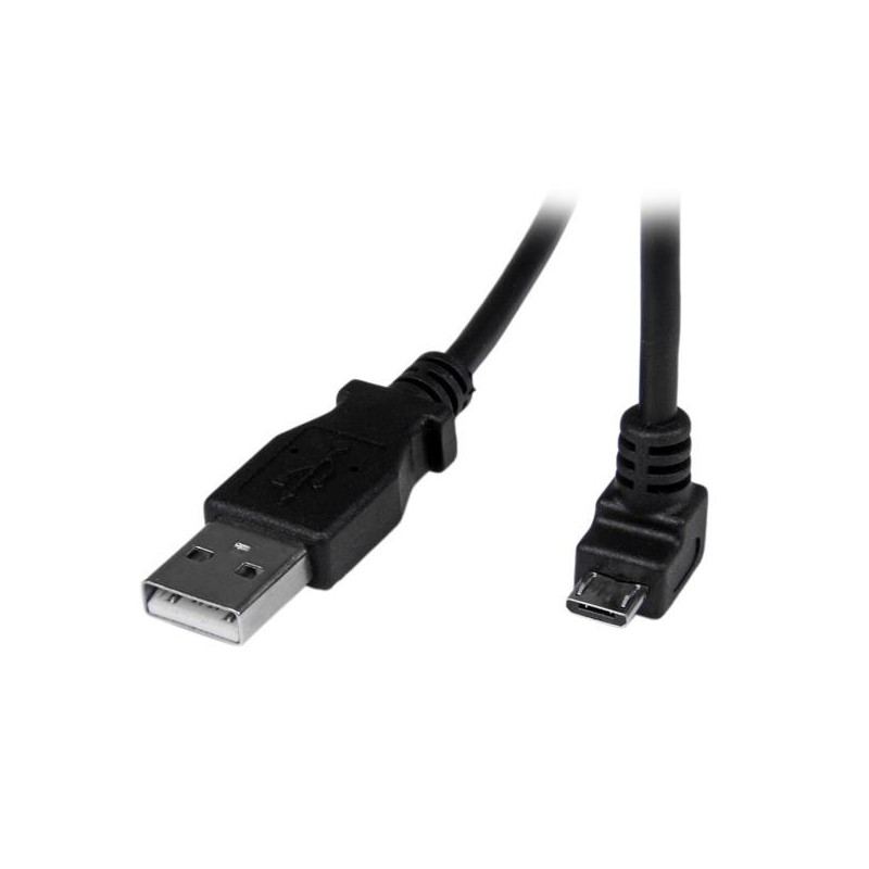 StarTech.com 2m USB 2.0 A auf Micro USB B Kabel abgewinkelt - Schwarz