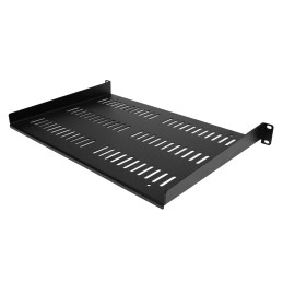 StarTech.com 1HE 19 Zoll Fachboden für netzwerk schrank - Freitragende perforierte Rack ablage für Serverschrank Rack -