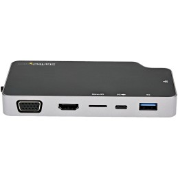 StarTech.com CDP2HVGUASPD laptop dock port replicator Wired USB 3.2 Gen 2 (3.1 Gen 2) Type-C Black, Gray