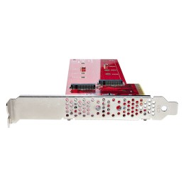 StarTech.com Dual M 2 PCIe AdapterKarte, PCIe x8  x16 auf Dual AHCI oder NVMe M.2 SSDs, PCI Express 4.0, 7,8GB s pro Laufwerk,