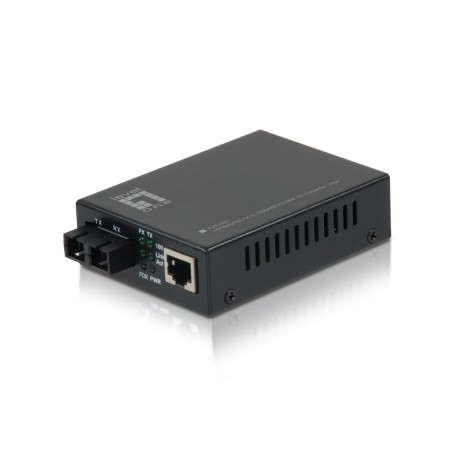LevelOne FVT-2201 convertitore multimediale di rete 100 Mbit s 1310 nm Modalità singola Nero