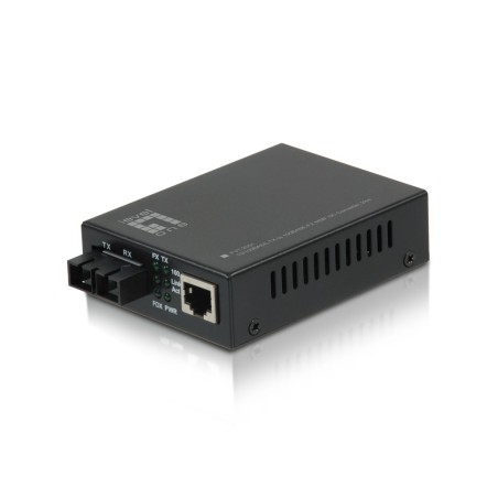 LevelOne FVT-2001 convertisseur de support réseau 100 Mbit s 1310 nm Multimode Noir