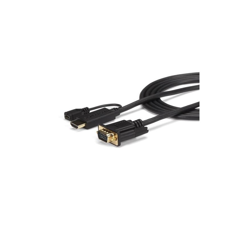StarTech.com Cable de 3m Conversor Activo HDMI a VGA - Adaptador 1920x1200 1080p