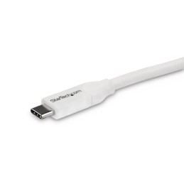 StarTech.com 4m USB-C-Schnellladekabel, Laden und Synchronisieren, 100W (5A) Power Delivery, USB 2.0, USB-IF-zertifiziert, Weiß