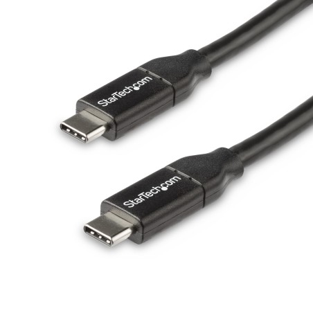 StarTech.com Cable de 50cm USB-C a USB-C con capacidad para Entrega de Alimentación de 5A - USB TipoC - Cable de Carga USBC -