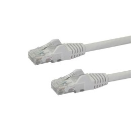 StarTech.com Câble réseau Cat6 Gigabit UTP sans crochet de 2m - Cordon Ethernet RJ45 anti-accroc - M M - Blanc