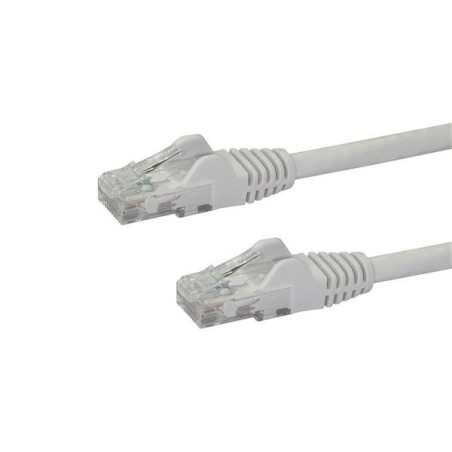 StarTech.com Câble réseau Cat6 Gigabit UTP sans crochet de 2m - Cordon Ethernet RJ45 anti-accroc - M M - Blanc