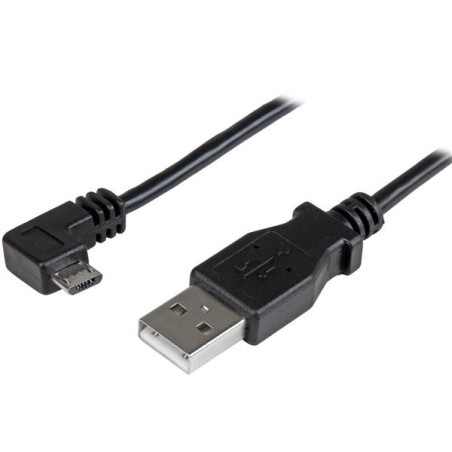 StarTech.com Cable de 1m Micro USB con conector acodado a la derecha - Cable de Carga y Sincronización