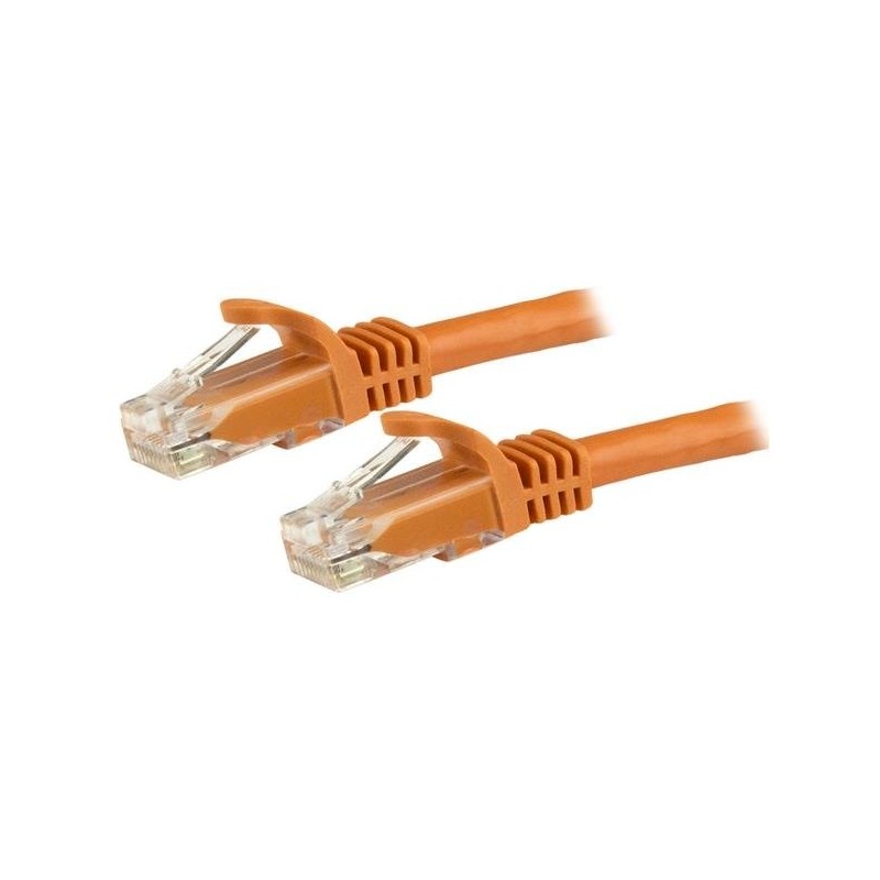 StarTech.com Cable de Red Ethernet Cat6 Sin Enganche de 5m Naranja - Cable Patch Snagless RJ45 UTP