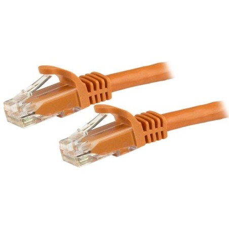 StarTech.com Câble réseau Cat6 Gigabit UTP sans crochet de 5m - Cordon Ethernet RJ45 anti-accroc - M M - Orange