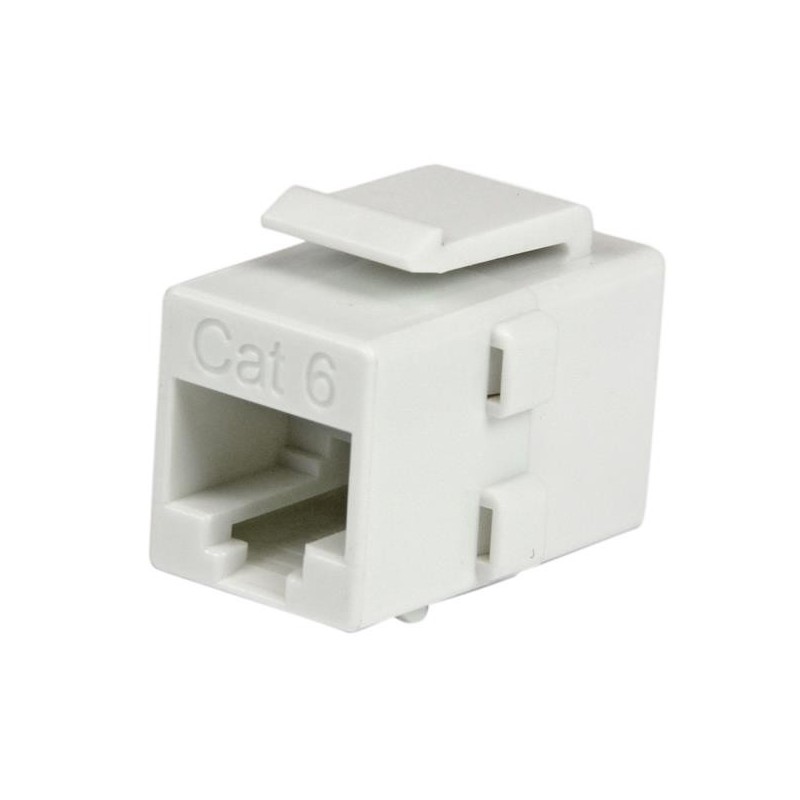 StarTech.com Cat 6 RJ45 Keystone Jack - Cat6 Netzwerkkoppler - RJ 45 Netzwerk Kuplung - Buchse Buchse - Weiß