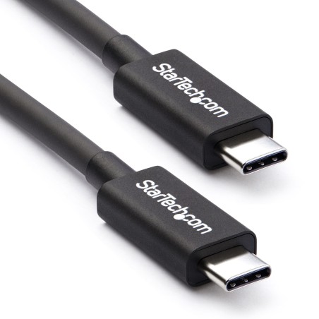 StarTech.com Cable Thunderbolt 3 Pasivo de 50cm - 40Gbps - PD 100W - Vídeo 4K 5K - Cable Thunderbolt - Certificado Thunderbolt