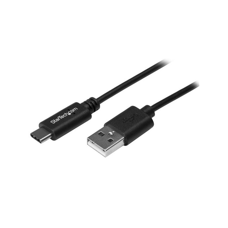 StarTech.com Cable de Carga y Sincronización USB-A a USB-C de 50cm - Cable de Datos USB-A a USB Tipo C - M M - Negro -