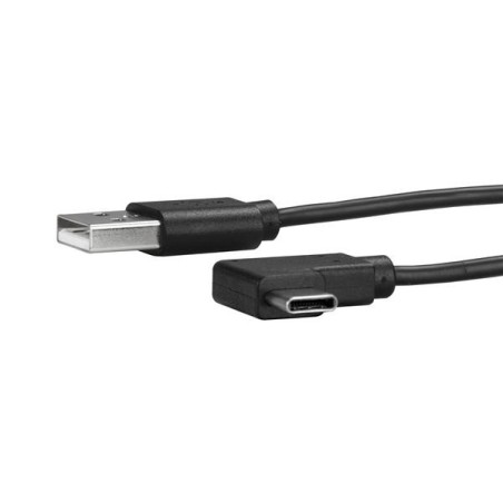 StarTech.com Câble de Charge USB-A vers USB-C de 1m, Coudé à Droite, Charge et Synchronisation, 3A, USB 2.0 - Cordon de Charge