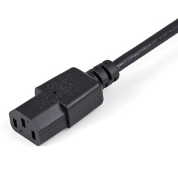 StarTech.com 1 m Stromkabel Verlängerung, C14 auf C13, 10A 125V, 18AWG, Stromkabel Verlängerung für Computer, IEC-320-C14 auf
