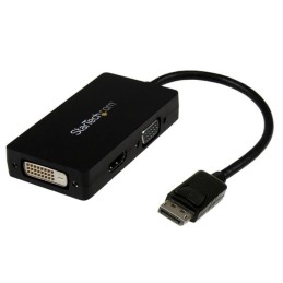 StarTech.com 3-in1 DispalyPort auf HDMI   DVI   VGA Adapter   Konverter - Schwarz