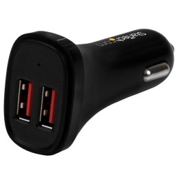 StarTech.com Dual Port USB KFZ Ladegerät - 24W 4.8 - Schwarz