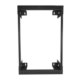 StarTech.com 15U 19" Rack di rete per montaggio a parete a 2 staffe - Rack a muro profondo 12" 30cm a telaio aperto. Rack per