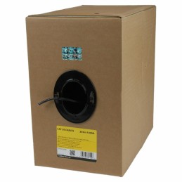 StarTech.com Cat 5e Ethernet-Kabel - 304,8m - Massiv - CMR-zertifiziert - Schwarz - TAA-konform