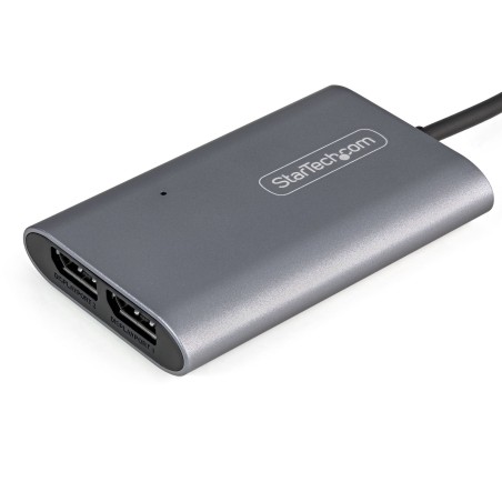StarTech.com Adaptador Thunderbolt 3 a Dos Puertos DisplayPort DP 1.4 - Adaptador Thunderbolt 3 a DP de 2 Monitores 4K de 60Hz