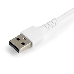StarTech.com 15cm strapazierfähiges weißes USB-A auf Lightning-Kabel - Hochbelastbare, robuste Aramidfaser - USB Typ-A auf