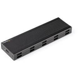 StarTech.com Caja Externa USB-C de 10Gbps a NVMe M.2 or SSD SATA M.2 - Carcasa de Aluminio Portátil para SSD NGFF M.2 PCIe SATA