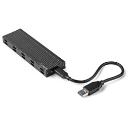StarTech.com Caja Externa USB-C de 10Gbps a NVMe M.2 or SSD SATA M.2 - Carcasa de Aluminio Portátil para SSD NGFF M.2 PCIe SATA